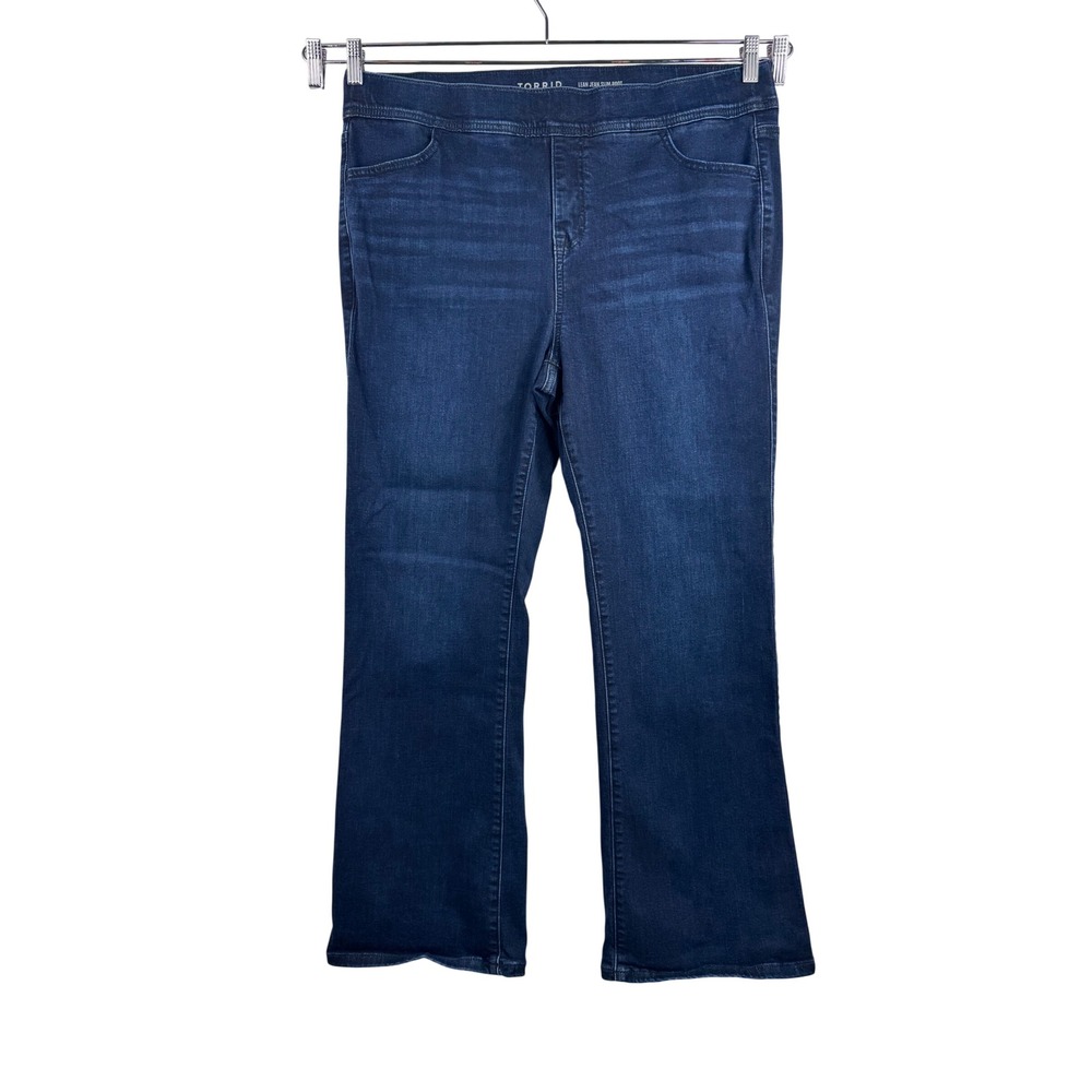 Torrid‎ Lean Jean Slim Boot Super Soft Dark Wash jeans 90s boho sz 2X Short